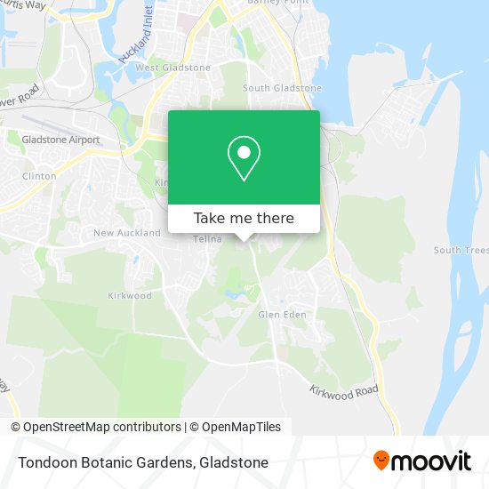 Tondoon Botanic Gardens map