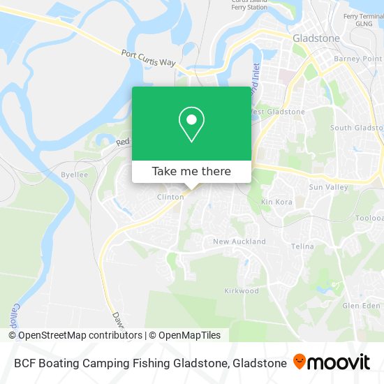 BCF Boating Camping Fishing Gladstone map