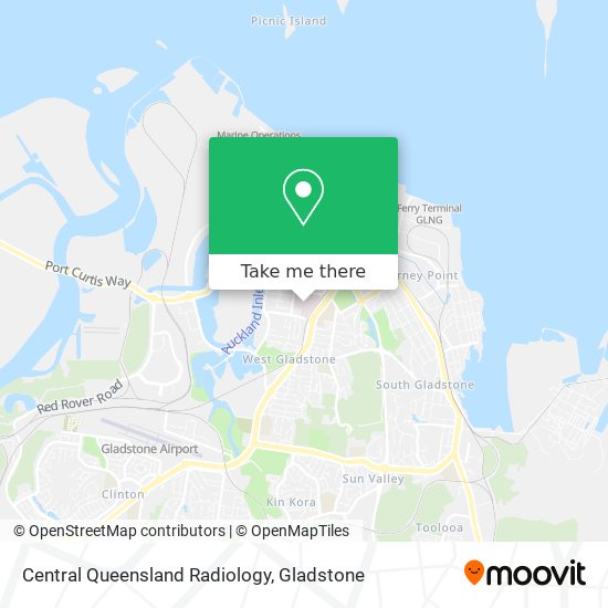 Central Queensland Radiology map