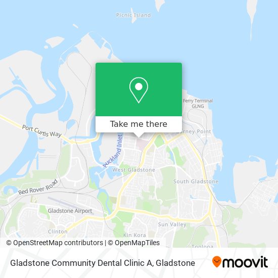 Gladstone Community Dental Clinic A map