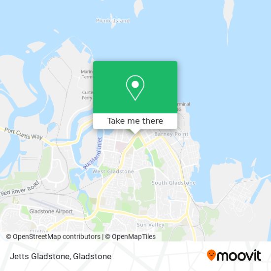 Jetts Gladstone map