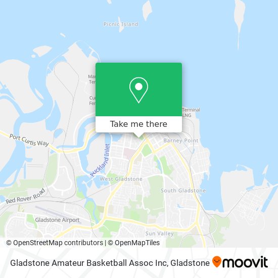 Mapa Gladstone Amateur Basketball Assoc Inc