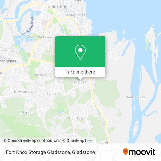 Fort Knox Storage Gladstone map