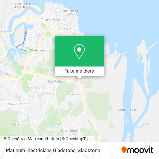 Platinum Electricians Gladstone map