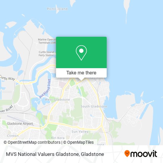 MVS National Valuers Gladstone map