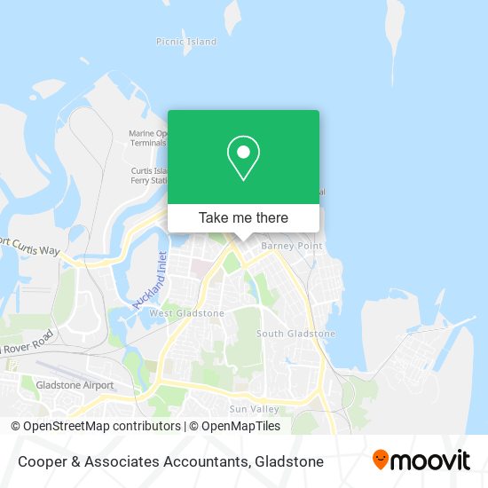 Cooper & Associates Accountants map