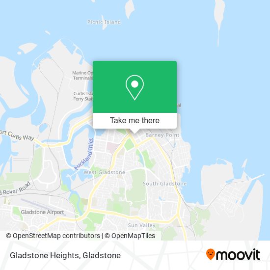Gladstone Heights map