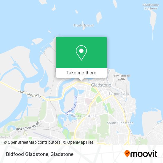 Bidfood Gladstone map