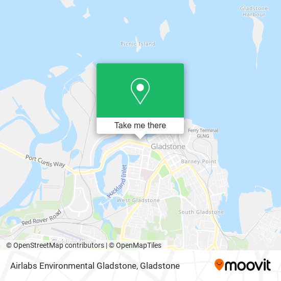 Airlabs Environmental Gladstone map