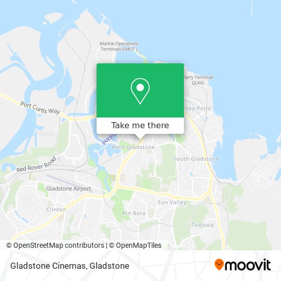 Gladstone Cinemas map