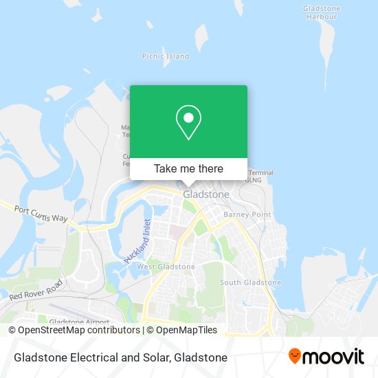 Gladstone Electrical and Solar map