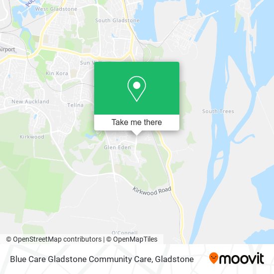 Blue Care Gladstone Community Care map