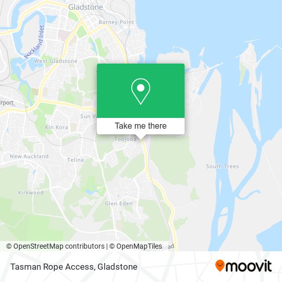 Mapa Tasman Rope Access