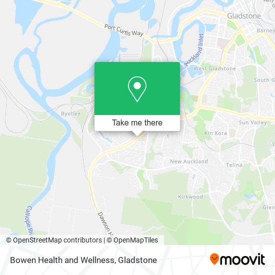 Bowen Health and Wellness map