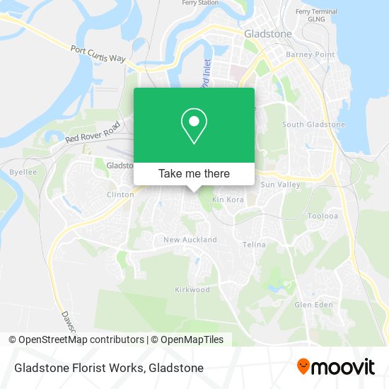 Gladstone Florist Works map