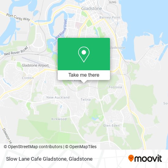Slow Lane Cafe Gladstone map
