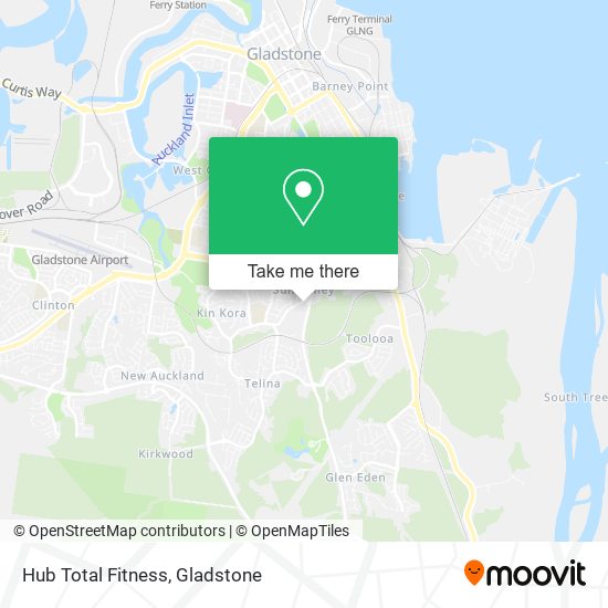 Hub Total Fitness map