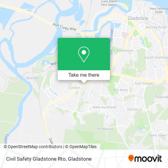 Civil Safety Gladstone Rto map