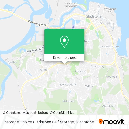 Storage Choice Gladstone Self Storage map