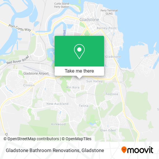 Gladstone Bathroom Renovations map