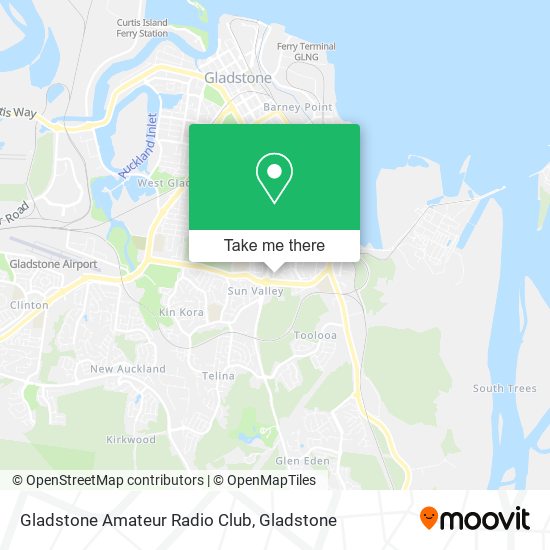 Gladstone Amateur Radio Club map