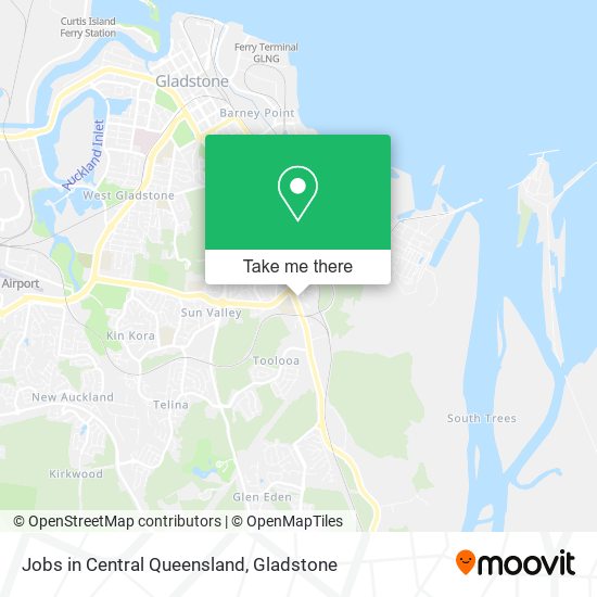 Jobs in Central Queensland map