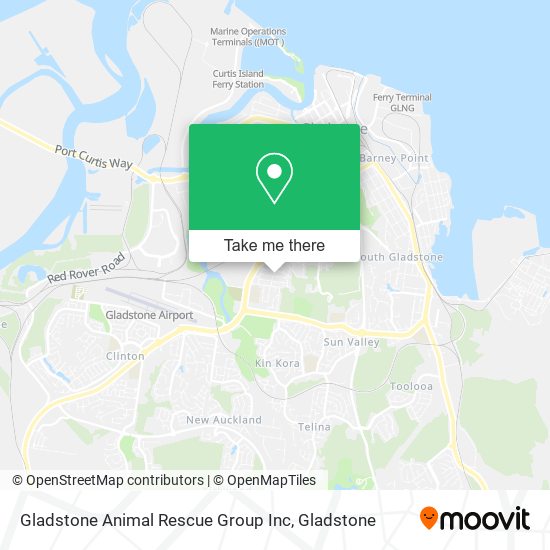 Gladstone Animal Rescue Group Inc map