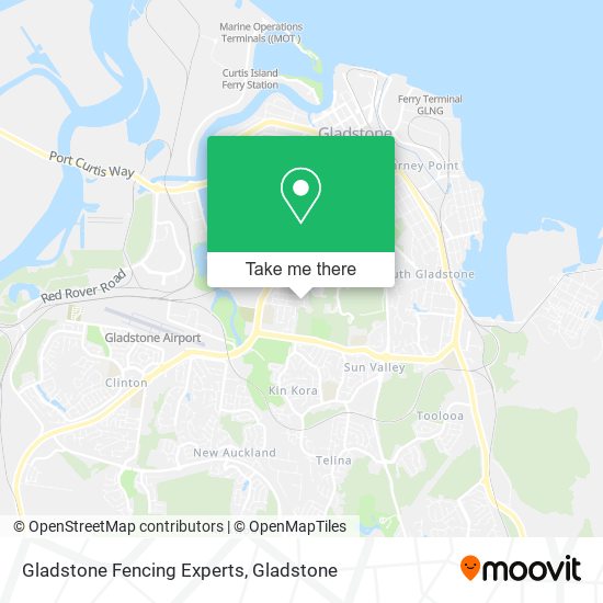 Gladstone Fencing Experts map