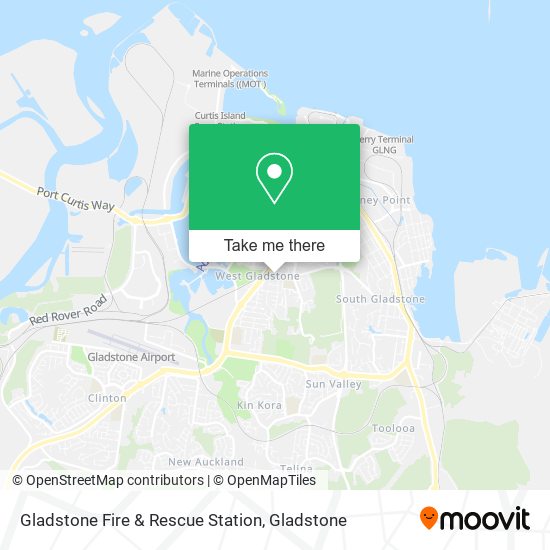 Gladstone Fire & Rescue Station map