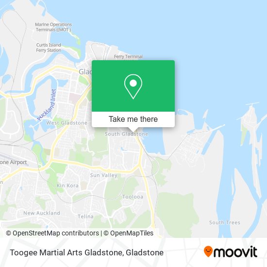 Toogee Martial Arts Gladstone map