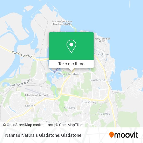 Mapa Nanna's Naturals Gladstone