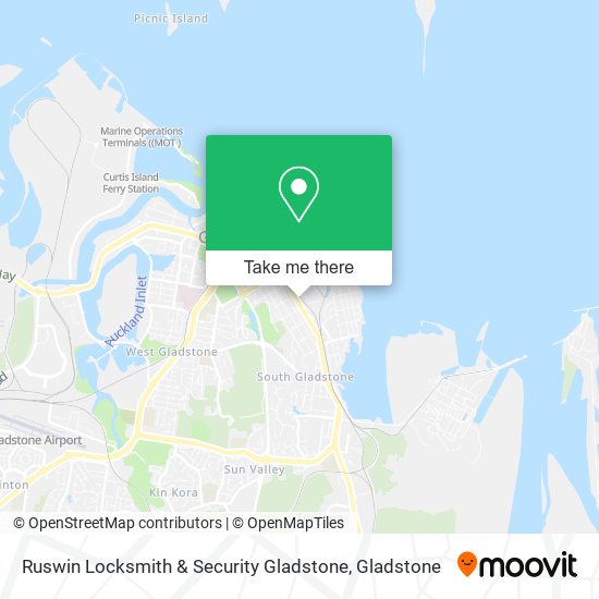 Ruswin Locksmith & Security Gladstone map