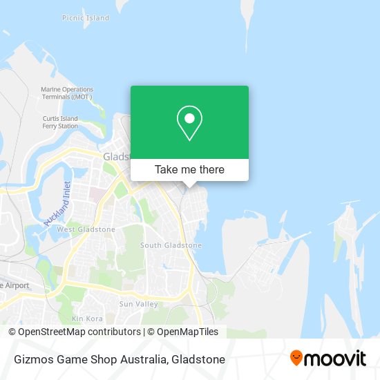 Gizmos Game Shop Australia map