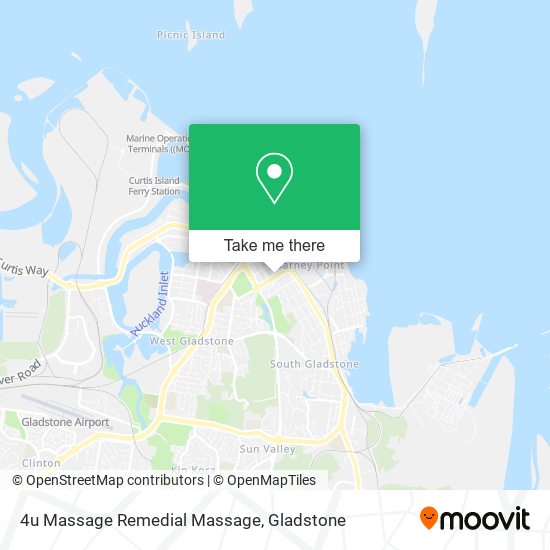 4u Massage Remedial Massage map