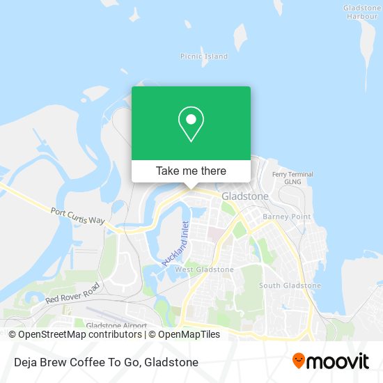 Deja Brew Coffee To Go map