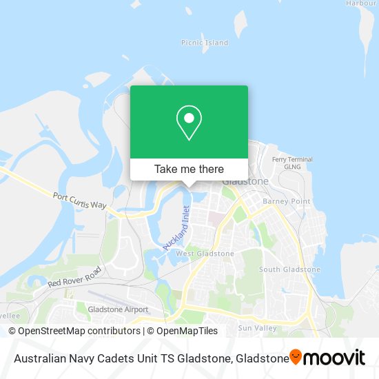 Australian Navy Cadets Unit TS Gladstone map