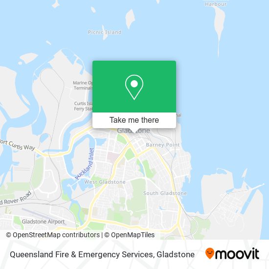 Mapa Queensland Fire & Emergency Services