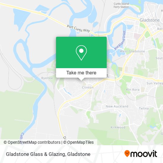 Mapa Gladstone Glass & Glazing