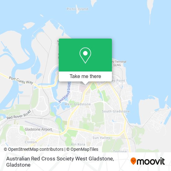 Australian Red Cross Society West Gladstone map