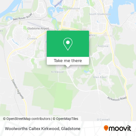 Woolworths Caltex Kirkwood map