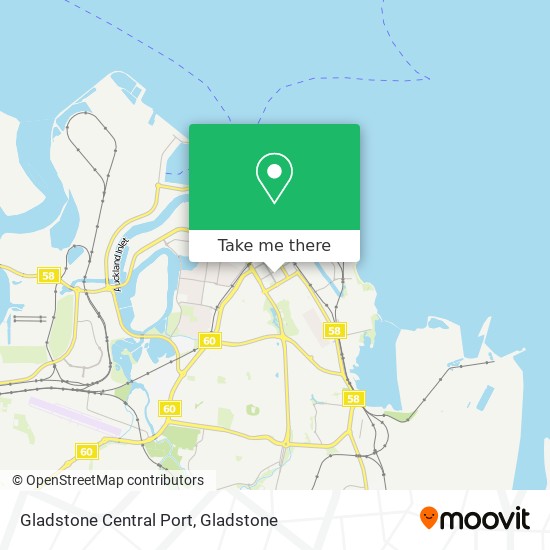 Gladstone Central Port map