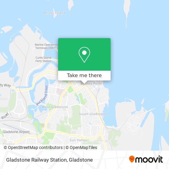 Gladstone Railway Station map
