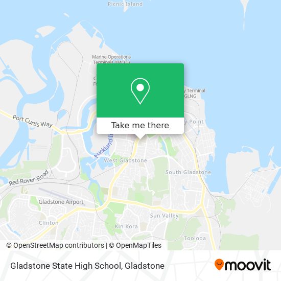 Mapa Gladstone State High School