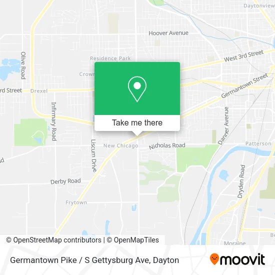 Mapa de Germantown Pike / S Gettysburg Ave