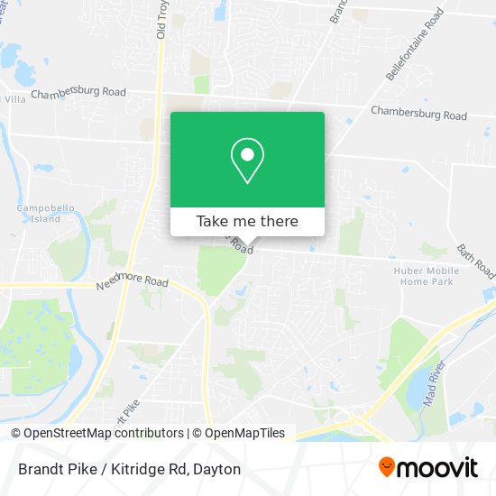 Brandt Pike / Kitridge Rd map
