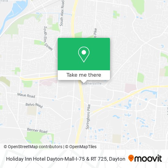 Holiday Inn Hotel Dayton-Mall-I-75 & RT 725 map