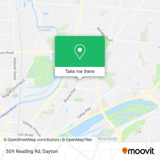 Mapa de 509 Reading Rd