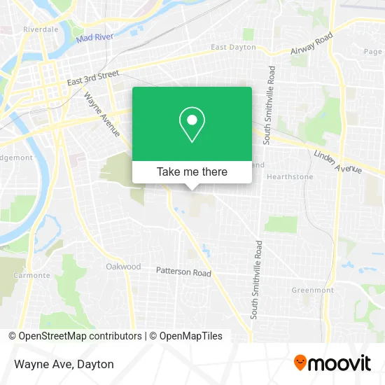 Wayne Ave map