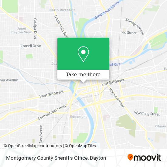 Montgomery County Sheriff's Office map