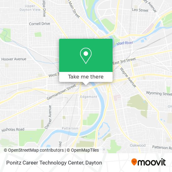 Ponitz Career Technology Center map
